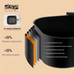 air fryer, fritezë me ajër, dsp, friteza dsp, friteza 8.5L, multicooker, pajisje kuzhine