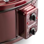 Furrë Rrethore 32L SAMDAN me fuqi 1300W, termostat 50–300°C dhe tepsi 38cm. Ideale për pica, byrekë dhe gatime të shpejta.