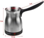 Xhezve Elektrike Inoksi Kafe/Caj 0.5L 800W DL-203 bën kafe dhe pije të nxehta për 3-6 persona kollaj, shpejt dhe me siguri sepse ka mbrojte maksimale!