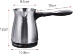 Xhezve Elektrike Inoksi Kafe/Caj 0.5L 600W BM1622 bën kafe dhe pije të nxehta për 3-6 persona kollaj, shpejt dhe me siguri sepse ka mbrojte maksimale!