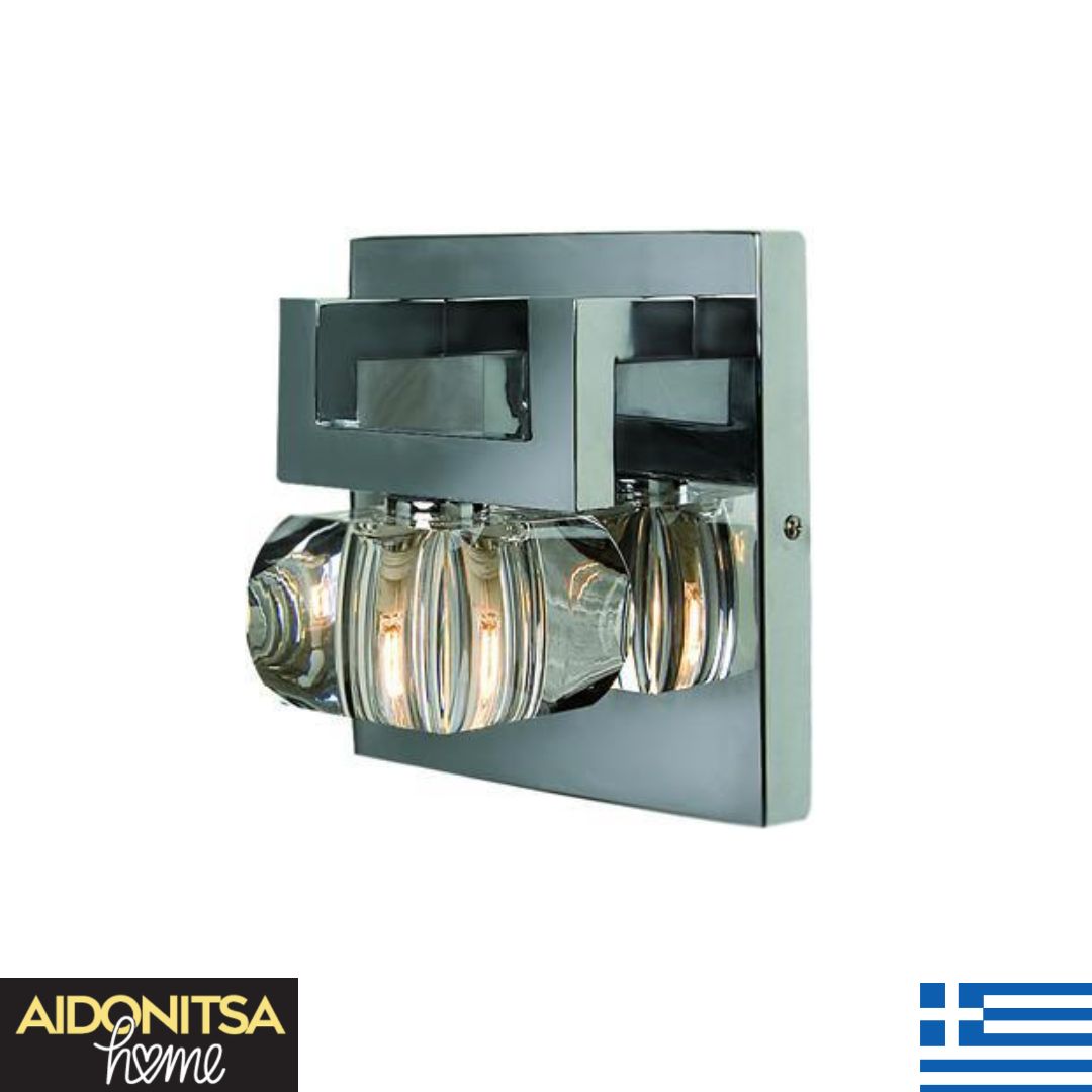 Abazhur Muri Kristali F1718 me 1 llambe G9 LED prodhuar në Greqi nga mjeshtra artizanë , përveç ndriçimit do t'i japë hijeshi shtëpisë tuaj!