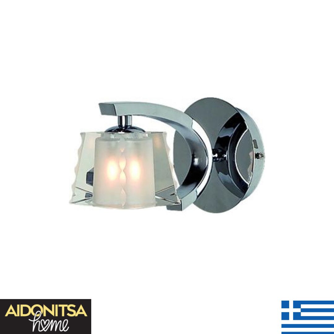 Abazhur Muri Kristali F1721 me 1 llambe G9 LED prodhuar në Greqi nga mjeshtra artizanë , përveç ndriçimit do t'i japë hijeshi shtëpisë tuaj!