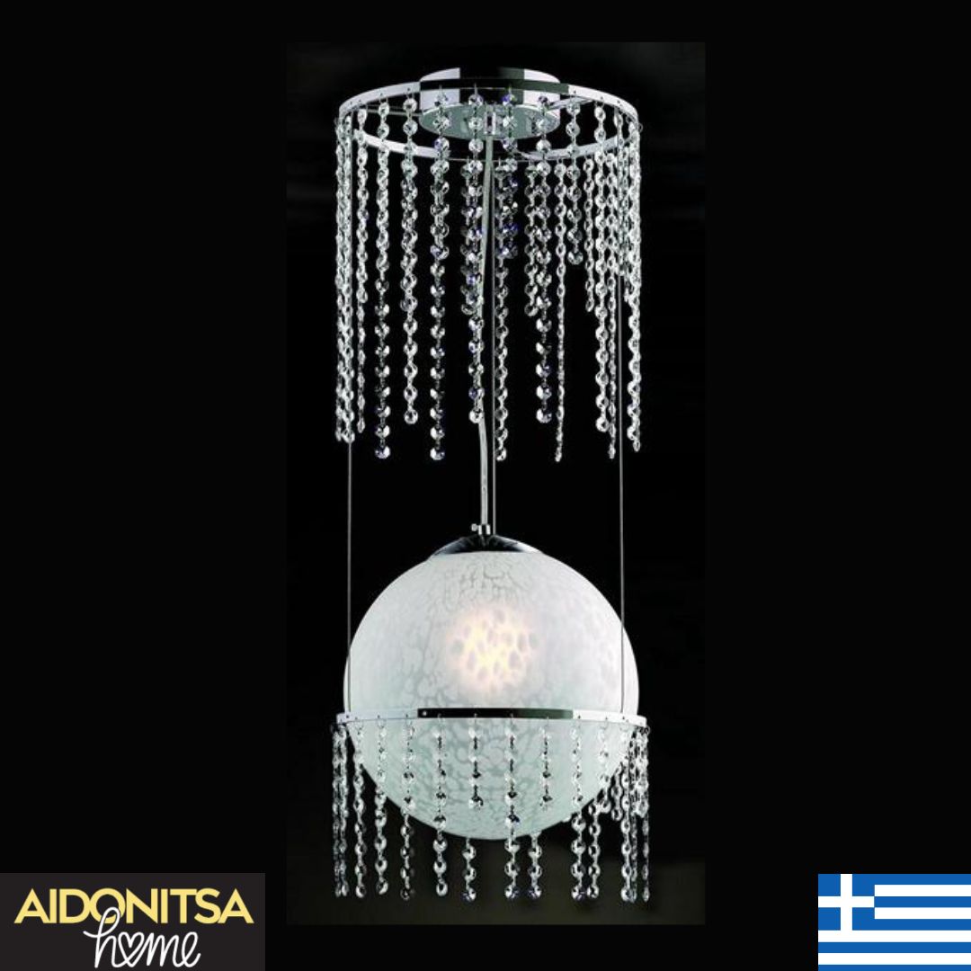 Abazhur Tavani Kristali F1723 prodhim grek nga mjeshtra artizanë me kristal cilësor dhe inoks special tani në çmim fantastik -50%!