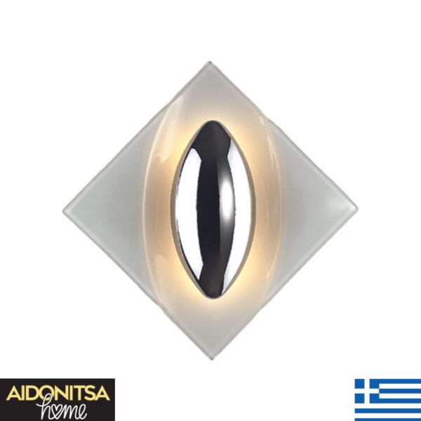 Abazhur Muri Kristali F1793W2 Me 2 Llampa G9 LED prodhim grek nga mjeshtra artizanë me kristal cilësor dhe inoks special tani në çmim fantastik -50%!