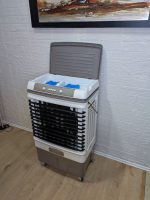 Air Cooler Freskues Portabel 50L 350w Professional ka fluks ajri 8000 m³ për orë, i levizshem, ekologjik dhe antialergjik dhe super ekonomik!