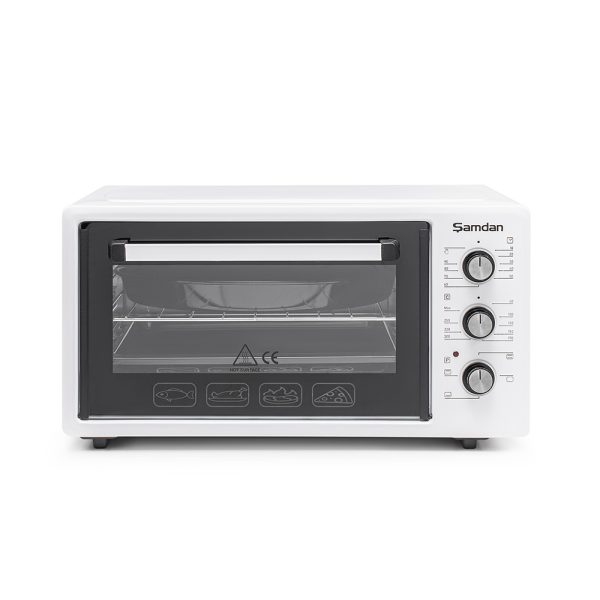 Furrë Midi 48L SAMDAN me fuqi 1300W, termostat 50–300°C dhe timer 0–90 min.