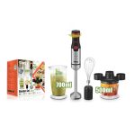 Blender Set 5 në 1 KM1157 1000w Bëni pure, salca, smoothie, supa velute, majonezë, ushqim për bebe, rrihni vezë, grini perime dhe fruta te thata etj.