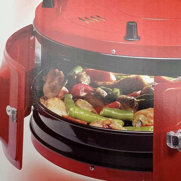 Furre/Tave Rrethore 35Lt me 2 Tava ka dy rezistenca 1300w me rregullim temperature, per pica, byrek dhe tava te ndryshme,