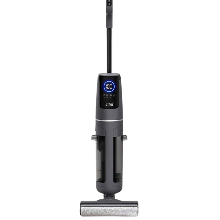 Fshesë me Larje pa Kabllo ST-4604 Me funksionin 3 në 1, ajo fshin, lan dhe vetëpastrohet, pa zhurma duke ju kursyer kohë dhe mundim.