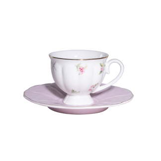 Set Filxhanësh Kafe Porcelani ED9570 kombinimi i thjeshtësisë dhe elegancës Dizajn elegant dhe romantik Porcelan cilësor dhe rezistent