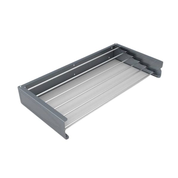 Ndërresë murale rrobash HOMAPEX 95cm me 6 shufra alumini dhe sistem palosjeje