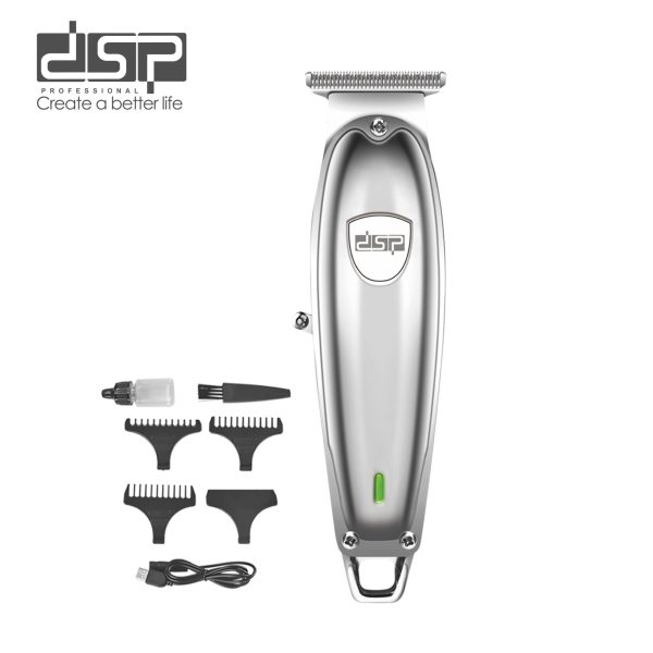 Makina trimmer DSP 90351 me trup metalik dhe set aksesorësh për stilim