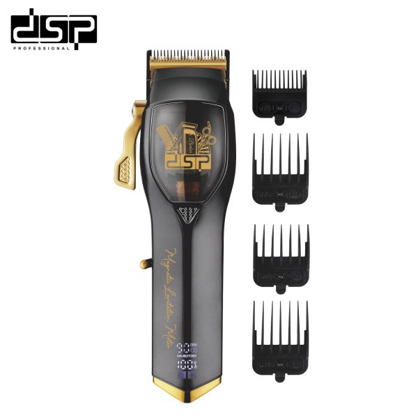 Makina qethje DSP 91343 me levë anësore, ekran dixhital dhe krehera udhëzues