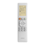 Kokë kasete VIVAX me panel 12000 BTU – ajrim 360° dhe teknologji inverter