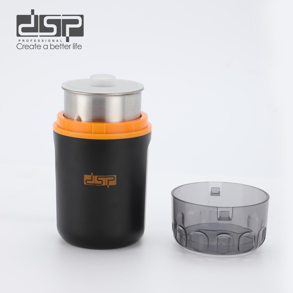 Mulli për kafe dhe erëza DSP Professional me kapak transparent