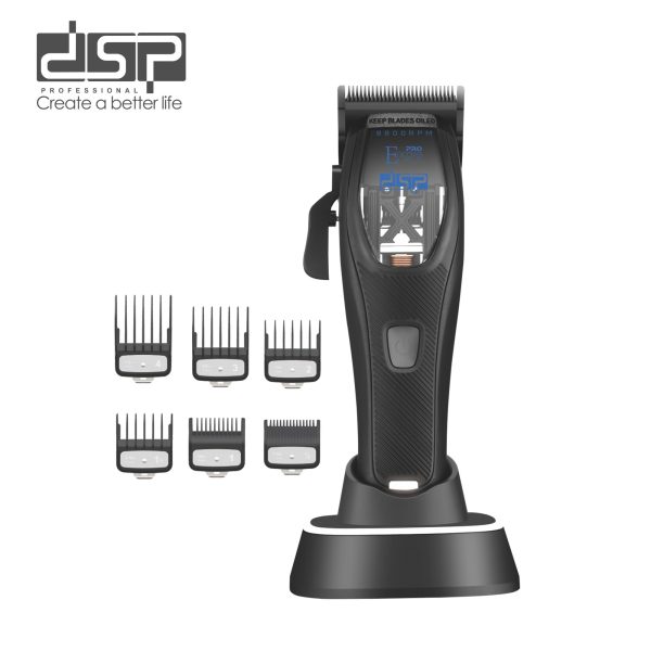 Makina qethje profesionale DSP 91688 me motor magnetik dhe krehera metalikë