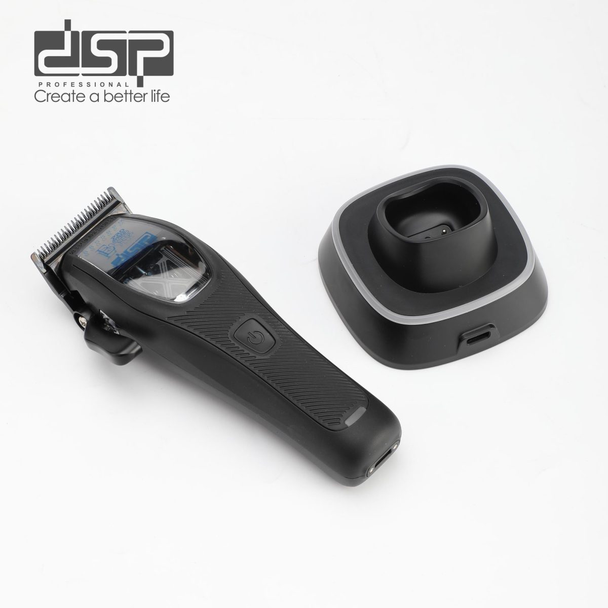 Makina qethje profesionale DSP 91688 me motor magnetik dhe krehera metalikë