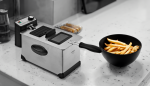 Fritezë VIVAX DF-2003SS 2000W me kazan inox 3L dhe kapak me dritare
