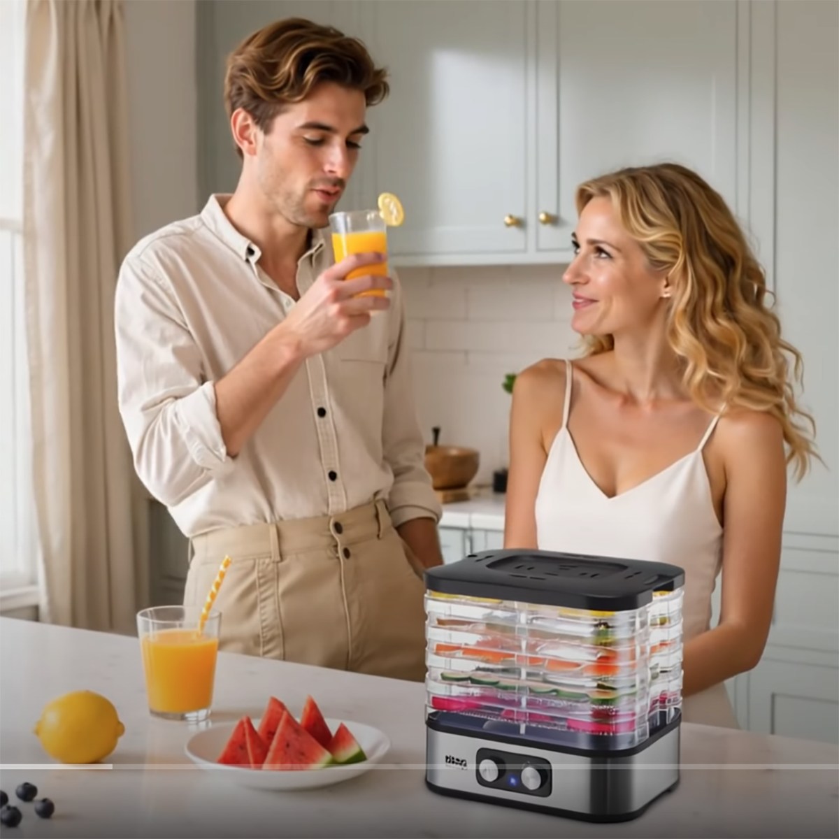 KA9011 4 Dehidrues Frutash & Perimesh DSP KA9011 240W me 5 shtresa dhe trup inox