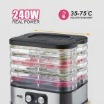 Dehidrues Frutash & Perimesh DSP KA9011 240W me 5 shtresa dhe trup inox
