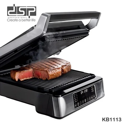 KB11132 Grill Elektrik DSP KB1113 – 1800W, Inox, Me Panel Prekjeje dhe Hapur 180° - Figura 2