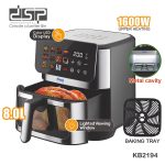 Air Fryer DSP KB2194 me 12 programe, ekran prekje dhe ngrohje dyfishe sipër-poshtë