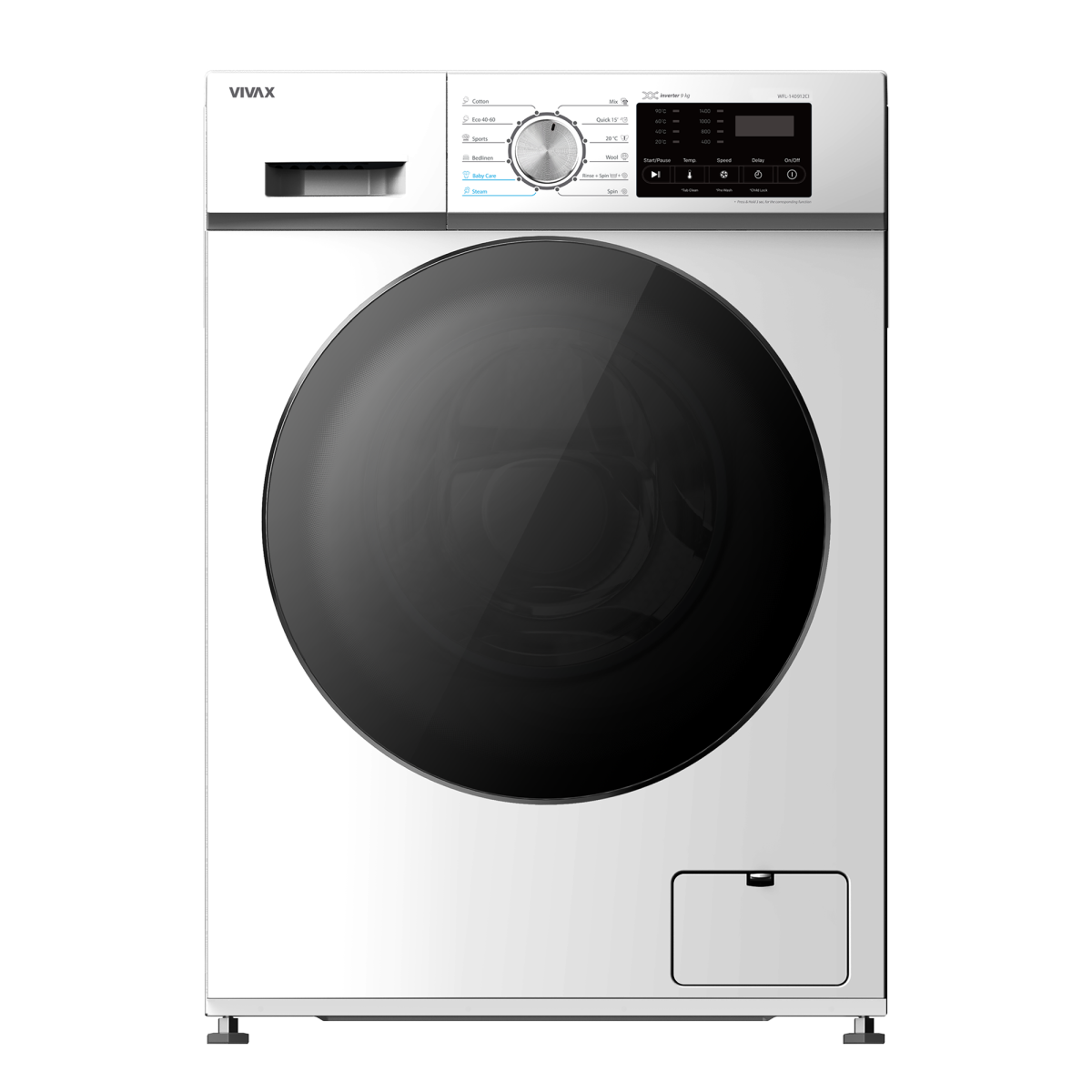 Lavatrice VIVAX Inverter WFL-140912CI 9Kg 1400RPM Klasa A – E bardhë - Figura 8