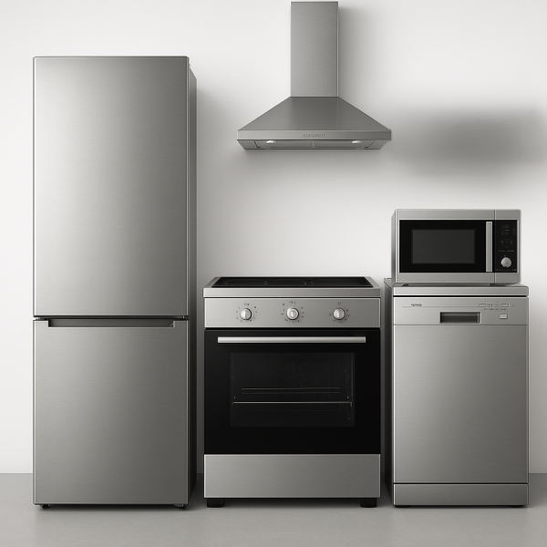 Elektroshtepiake të Mëdha HOMESHOP – frigoriferë, pjatalarëse, fura, soba dhe pjanura me kursim energjie dhe dizajn modern për çdo kuzhinë.