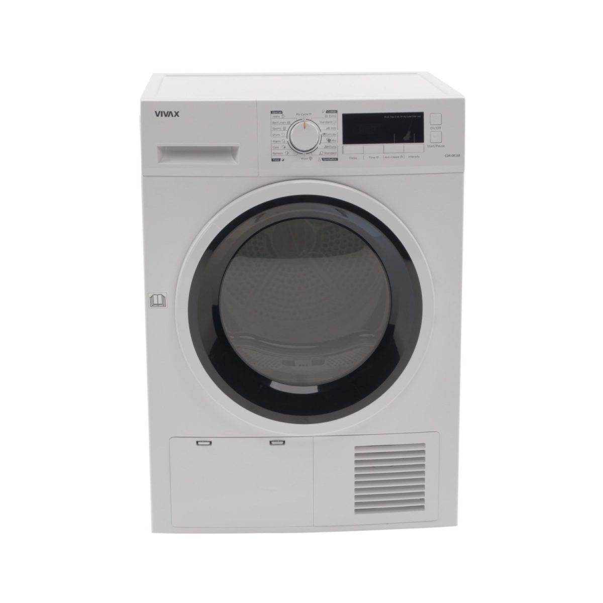 Tharëse Rrobash VIVAX CDR-0816B me Kondensim 8kg Klasa B e bardhë