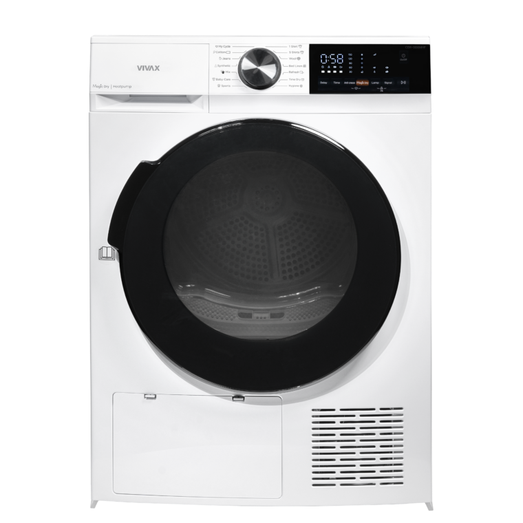 imgi_34_CDR-0816MHP-P-Front-3-760x760 Tharëse Rrobash VIVAX CDR-0816MHP 8Kg me pompë nxehtësie dhe ekran LED