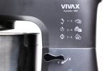 Robot Mikser VIVAX RM-61400SX 1400W me 6 shpejtësi dhe Turbo Pulse, ngjyrë inox