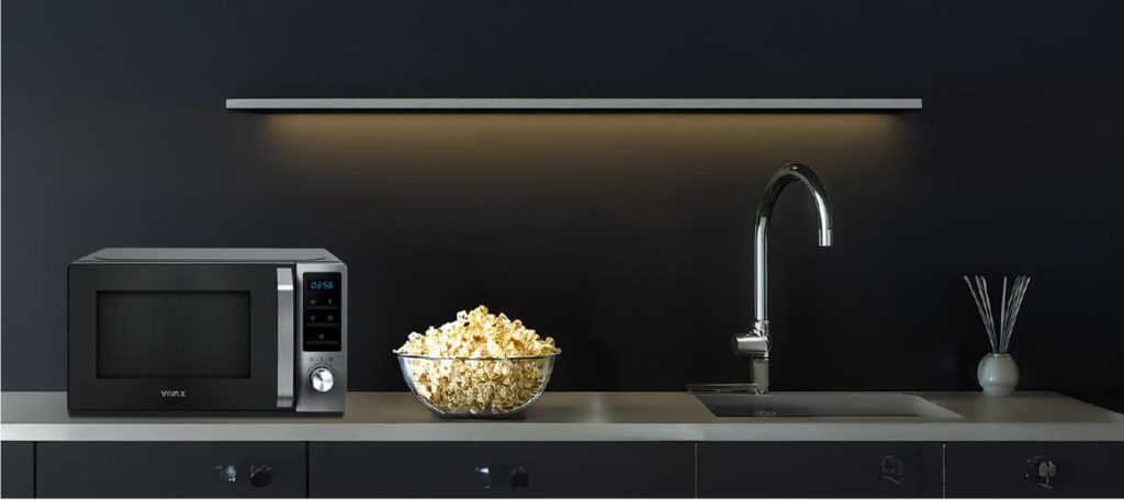 Furra me Mikrovalë VIVAX MWO-2079 BG 20L me Grill Digital Inox & Xham