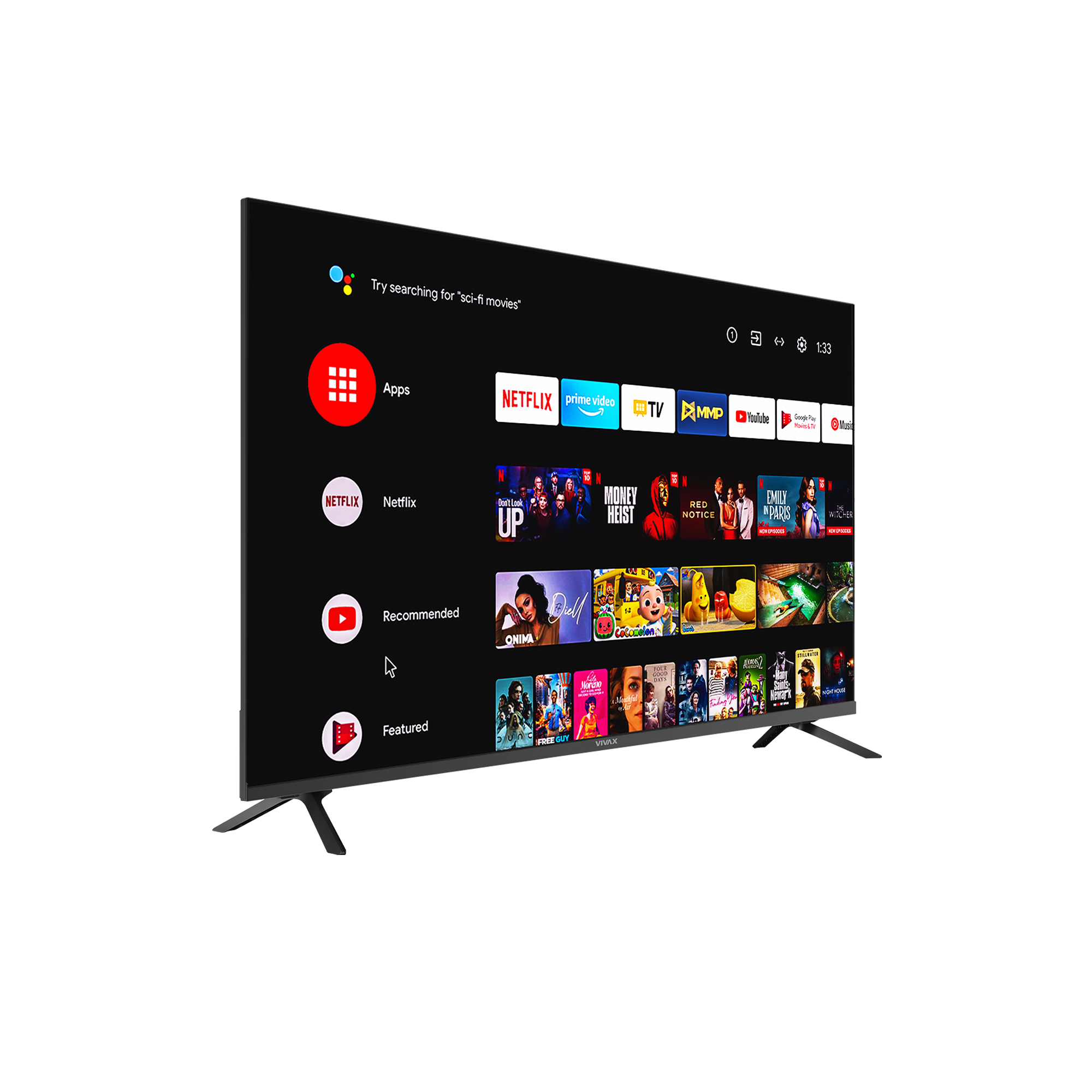 imgi_82_A-Series-43UHD10K-P-Left Televizor Smart VIVAX A Series 43UHD10K 43” UHD 4K AndroidTV me HDR10 dhe garanci 3+2 vite