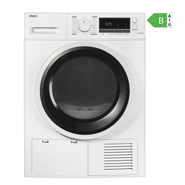 Tharëse Rrobash VIVAX CDR-0816B me Kondensim 8kg Klasa B e bardhë