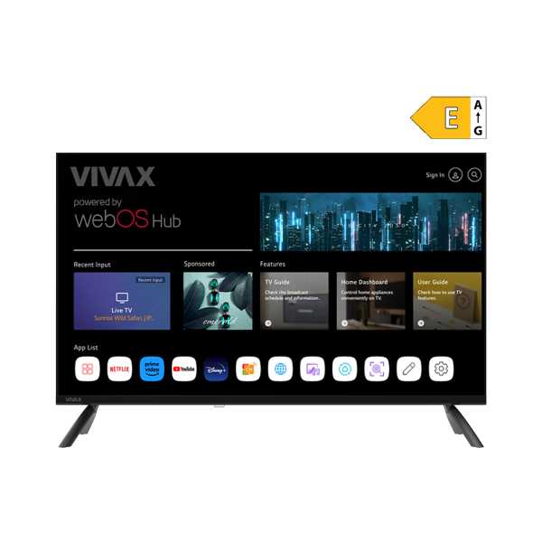 Televizor Smart VIVAX LED TV 32LE110WO 32” HD webOS Hub me Wi-Fi dhe garanci 3+2 vite
