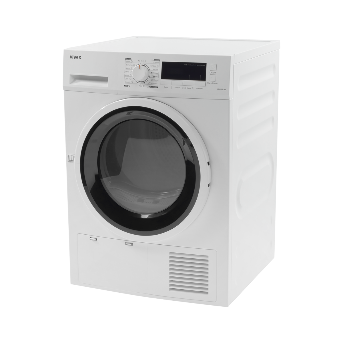 Tharëse Rrobash VIVAX CDR-0816B me Kondensim 8kg Klasa B e bardhë