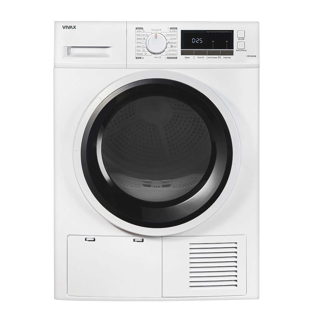 imgi_87_CDR-0816B-P-Front-2 Tharëse Rrobash VIVAX CDR-0816B me Kondensim 8kg Klasa B - Figura 5