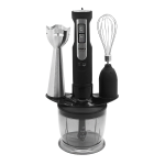 VIVAX HBS-500X Set 3 në 1 Blender, Grirëse, Rrahëse Veze 500W Inox & E Zezë