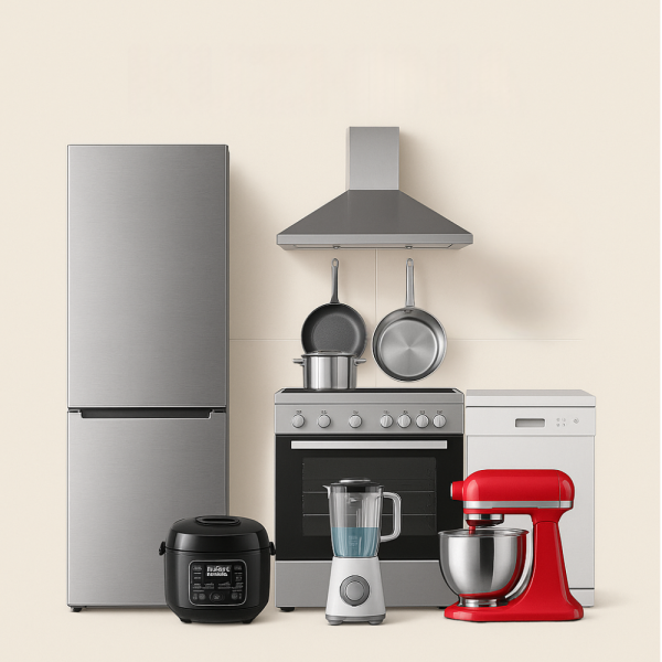 Kuzhina HOMESHOP është vendi ideal për pajisje, enë gatimi dhe elektroshtepiake moderne. Zgjidh friteza, mikserë, furrë, frigoriferë e shumë më tepër.