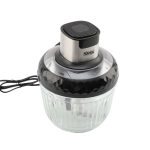 Grirëse 2-në-1 DSP KM4072U 300W me dy tasa qelqi dhe tehe çeliku inox