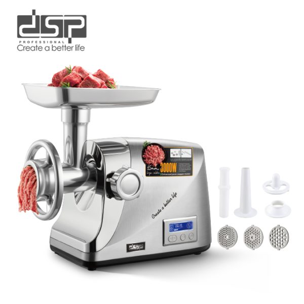 Grirëse Mishi DSP KM5075 3000W me ekran LCD dhe aksesorë për salsiçe