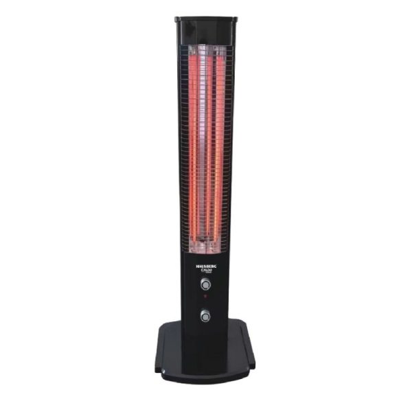 Ngrohës Kolonë Hausberg HB-8560NG 2000W me termostat automatik dhe mbrojtje sigurie. 2 nivele fuqie, trup metalik dhe reflektorë për ngrohje uniforme.