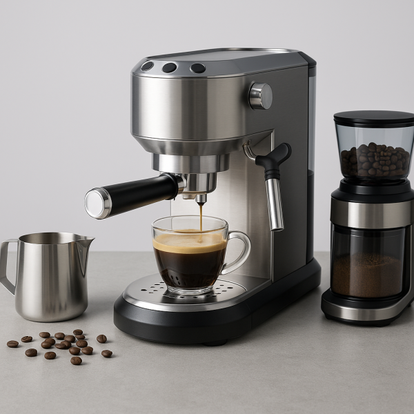 Makina Kafeje & Ekspresë HOMESHOP – aparat kafeje me presion dhe dizajn modern