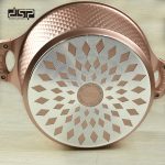 Tenxhere guri DSP 28cm Die-Cast me kapak xhami dhe bazë induksioni