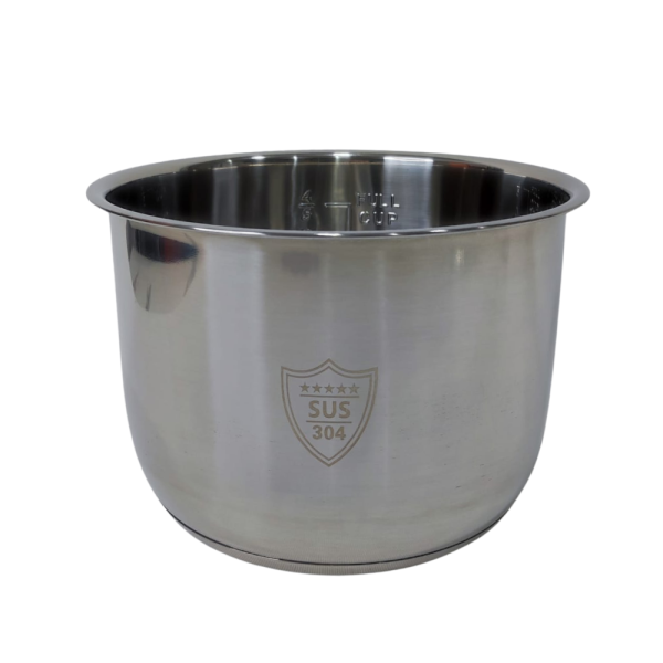 Enë Multikukeri 6L Inoks SUS304 me fund të trashë për gatim të sigurt