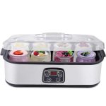 Bërëse Kosi DSP KA4015 me 8 gota qelqi, kapak transparent dhe ekran LED