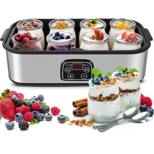 Bërëse Kosi DSP KA4015 me 8 gota qelqi, kapak transparent dhe ekran LED