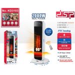 Ngrohës PTC DSP KD3103 2000W me oscilim 60° dhe telekomandë