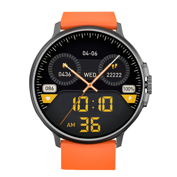 Orë inteligjente VIVAX Life PRO2 Portokalli smartwatch me ekran 1.39 dhe IP68