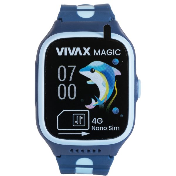 Orë smart për fëmijë VIVAX Magic 4G Blu Magjike me GPS dhe IPX7